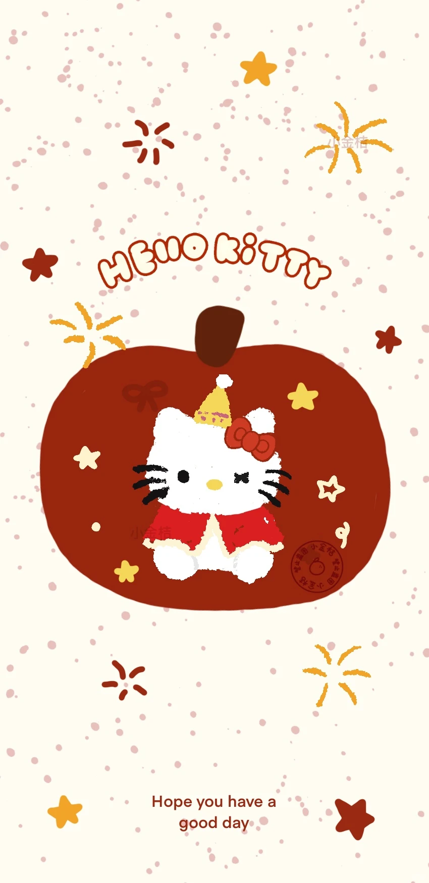 新年红Kitty可爱壁纸！！！