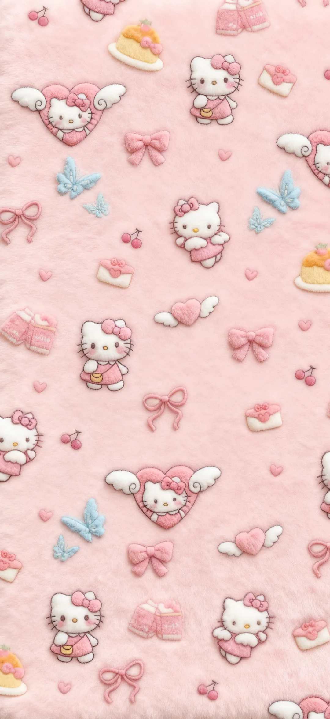 萌萌哒毛绒绒的粉色壁纸