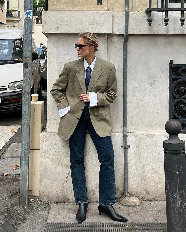 女生穿西装 总是很好看——法式風情