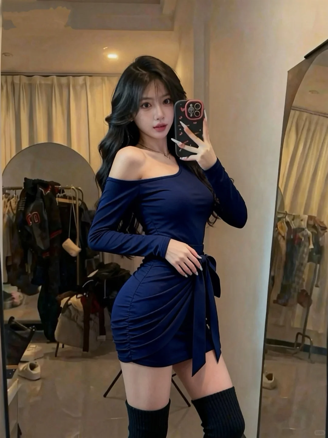 这支舞有点狠，蓝色裙子太漂亮