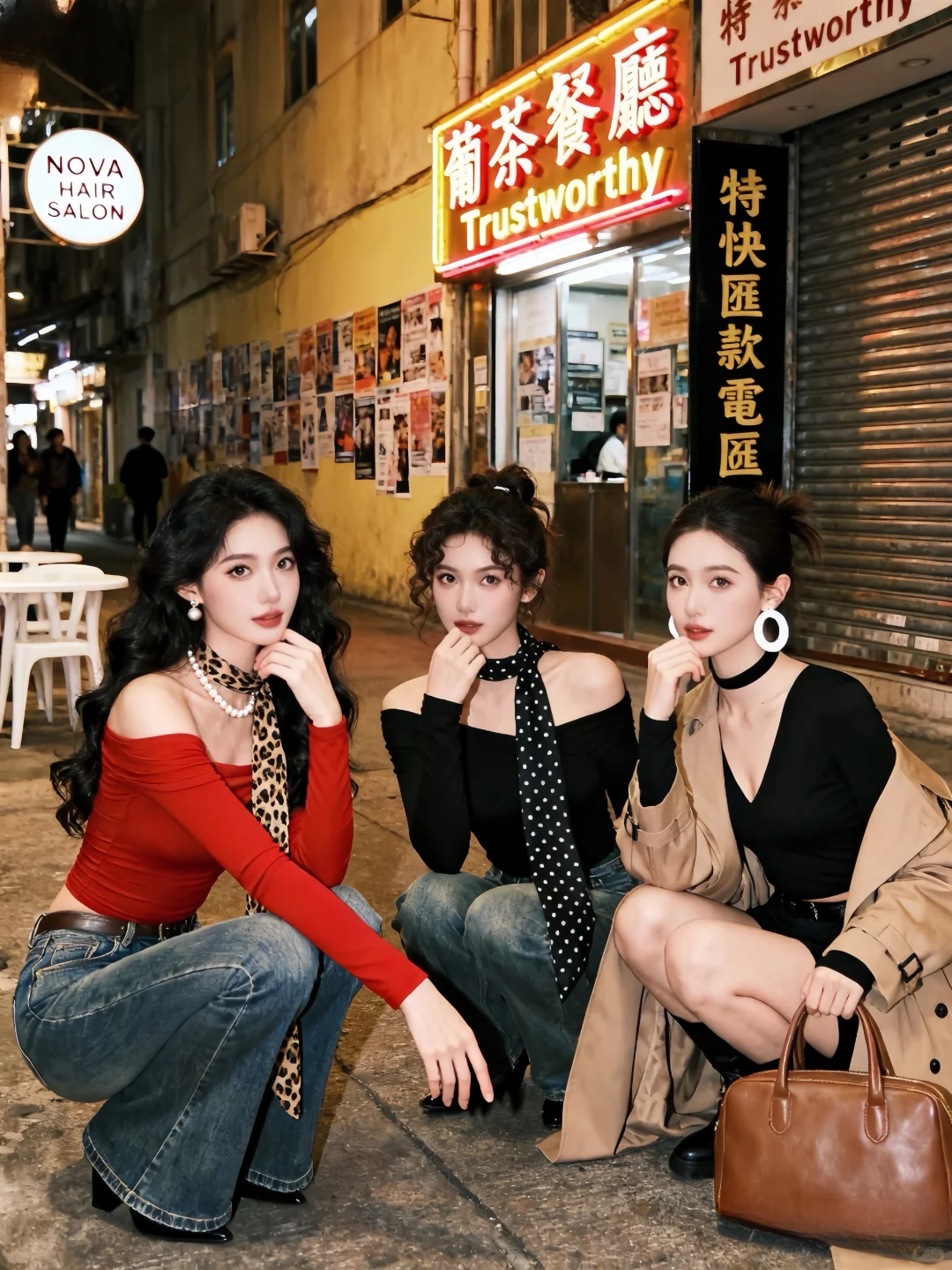 街拍拍照姿势~港风这样拍~