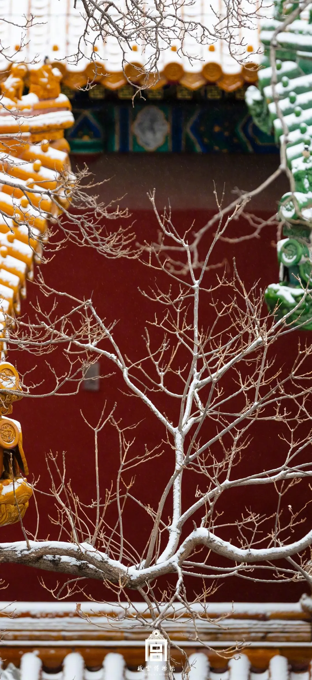 收藏这组壁纸，等于拥有了故宫雪季的入场券