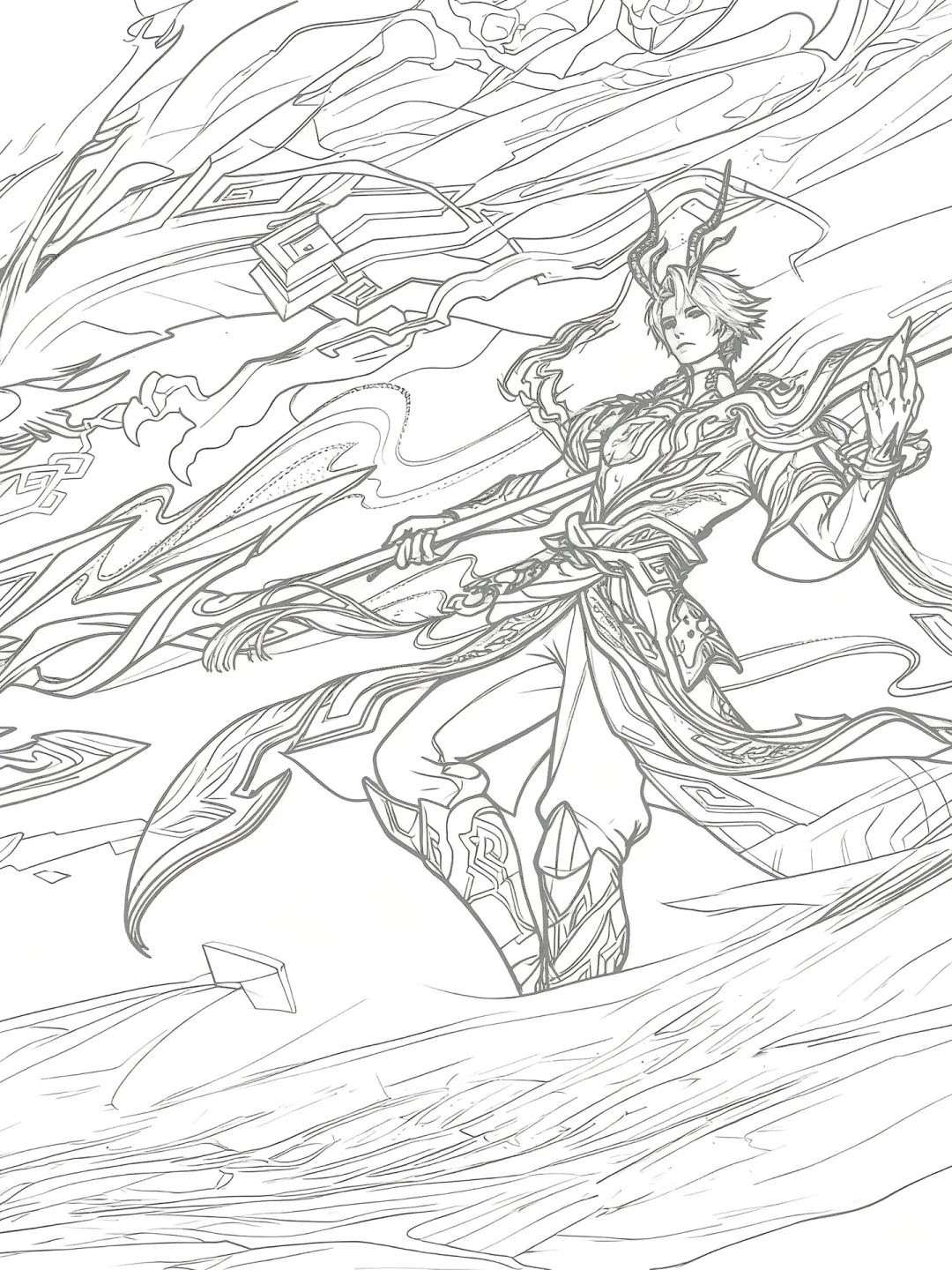 线条画难度升级，王者荣耀人物来咯！