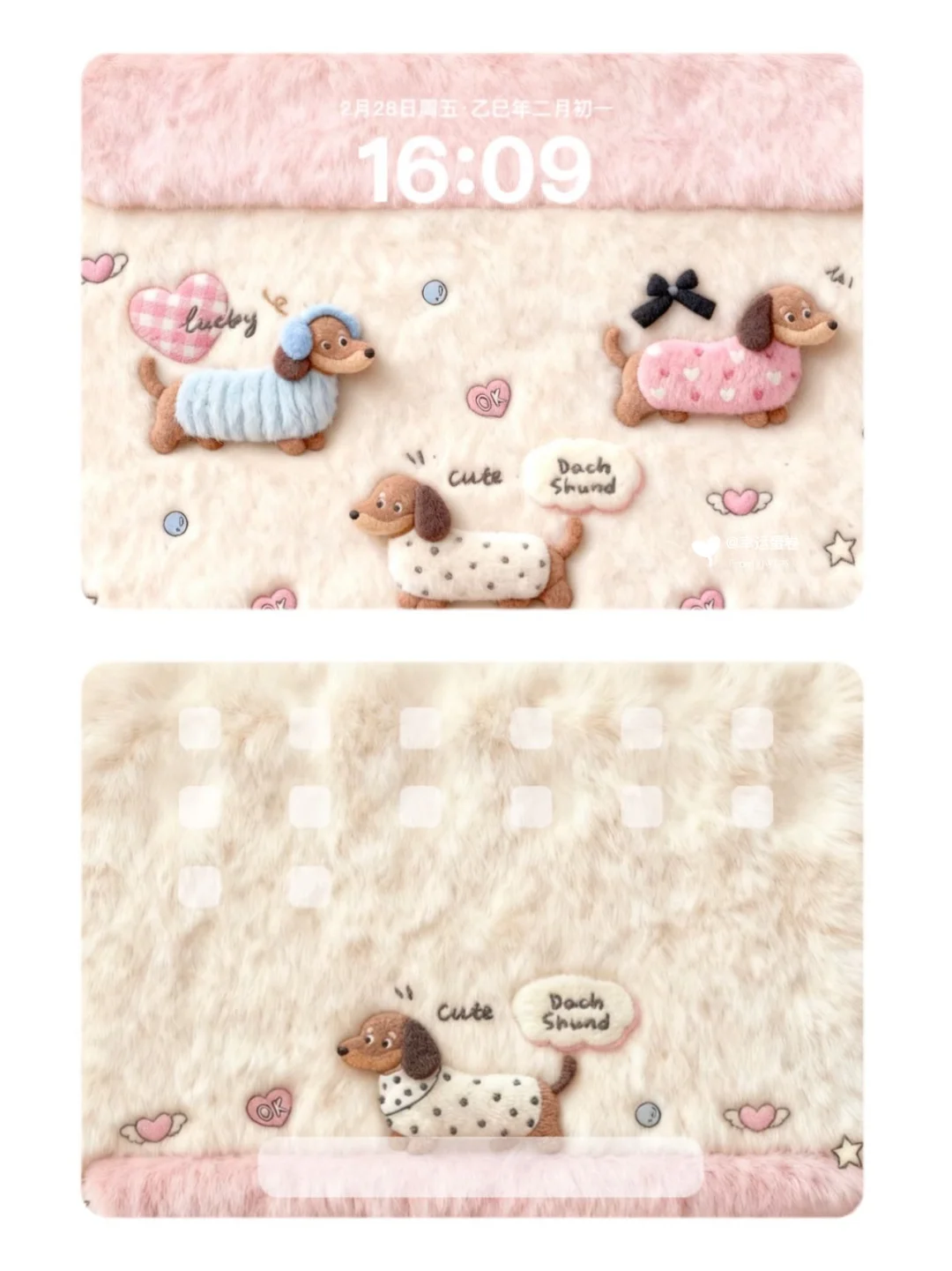 𝐒𝐡𝐚𝐫𝐞｜毛茸茸的INS风卡通壁纸