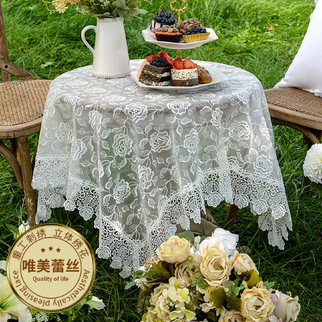 ✨复古蕾丝桌布，氛围感拉满！