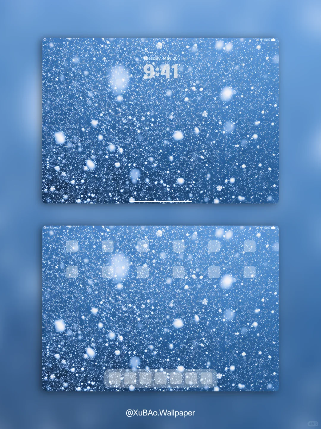 C2583 | 4k壁纸 | 蓝调飘雪