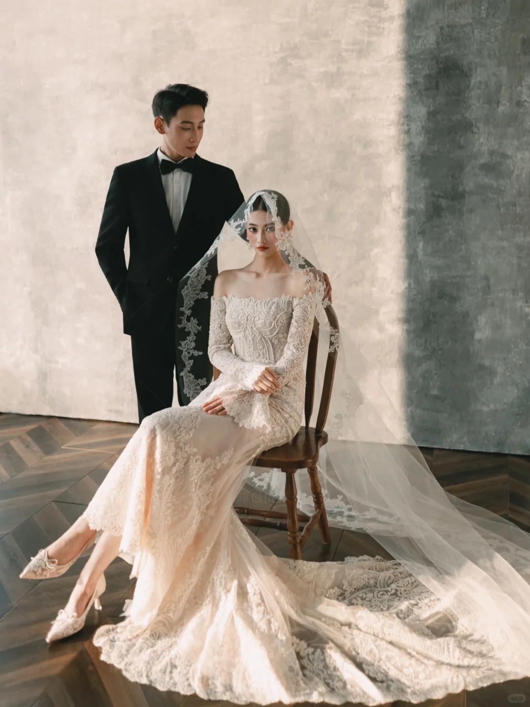 真实客片‼️女明星也太会选婚纱照风格了