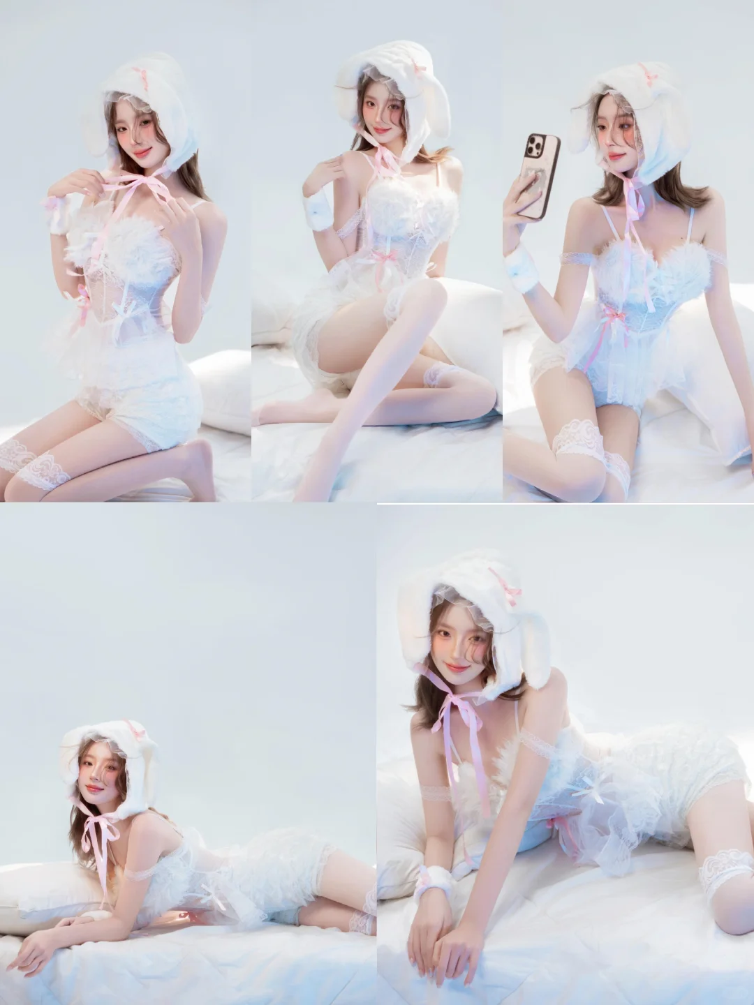 纯欲天花板！谁能拒绝这样的软萌兔系女友