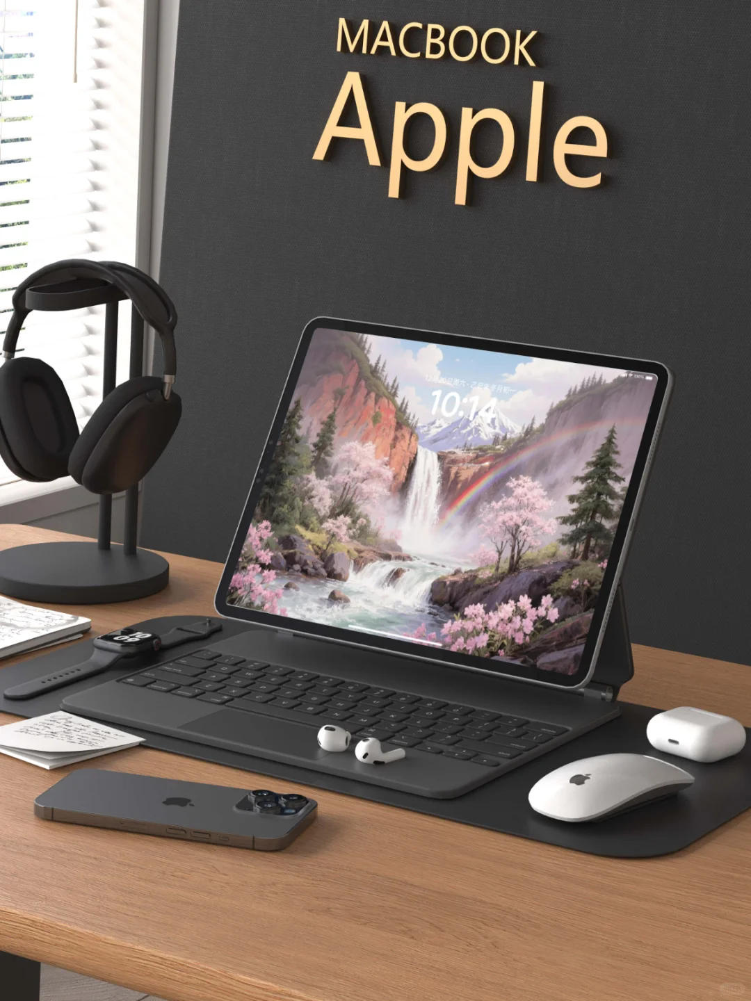 G0062壁纸｜“粉色瀑布”治愈系壁纸，太治愈了