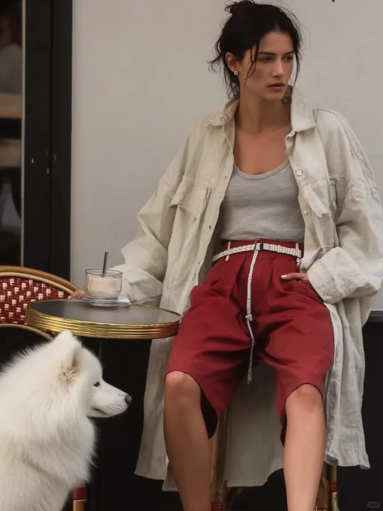 浓郁色彩系美式复古风街拍