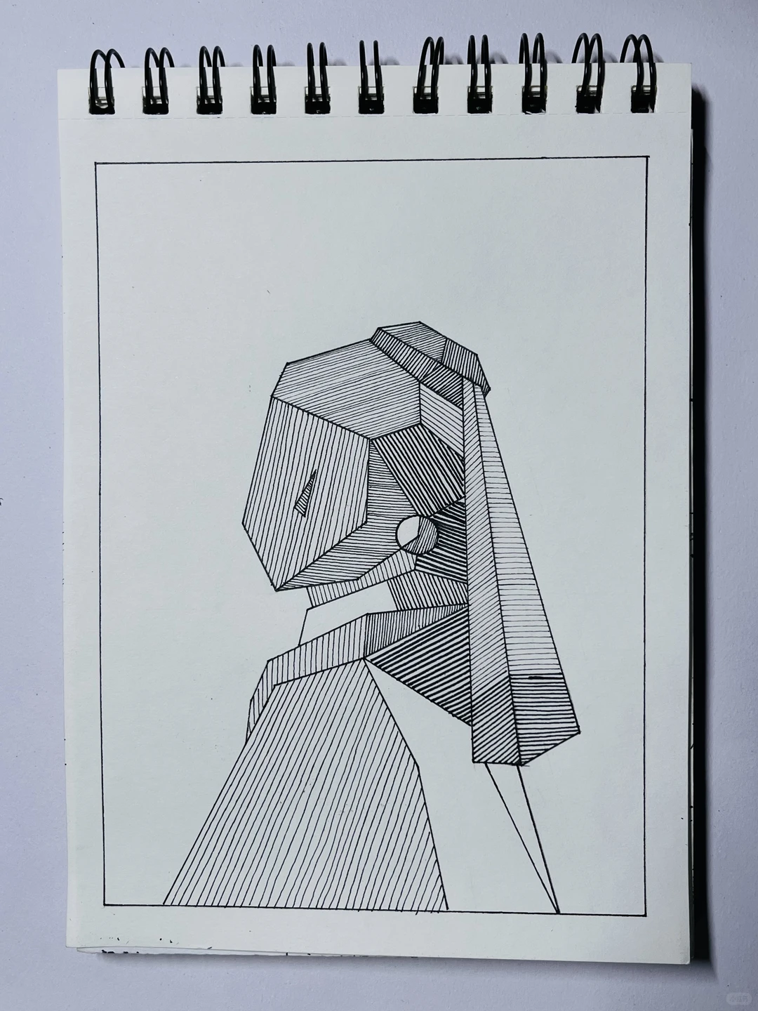 戴珍珠耳环的少女！👩🏻‍🦰控笔练习DAY ❽0🖊