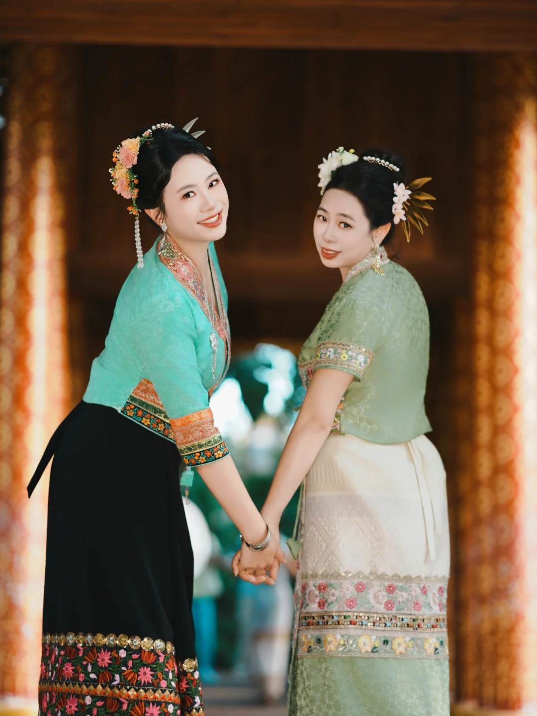 带老妈拍傣族写真！100多花得血赚💸