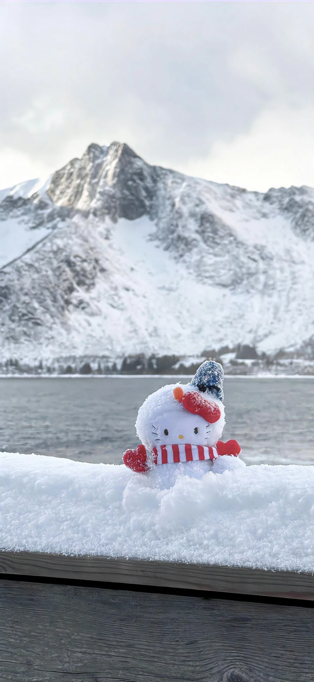 当我在冬天拥有了一套hello kitty壁纸后