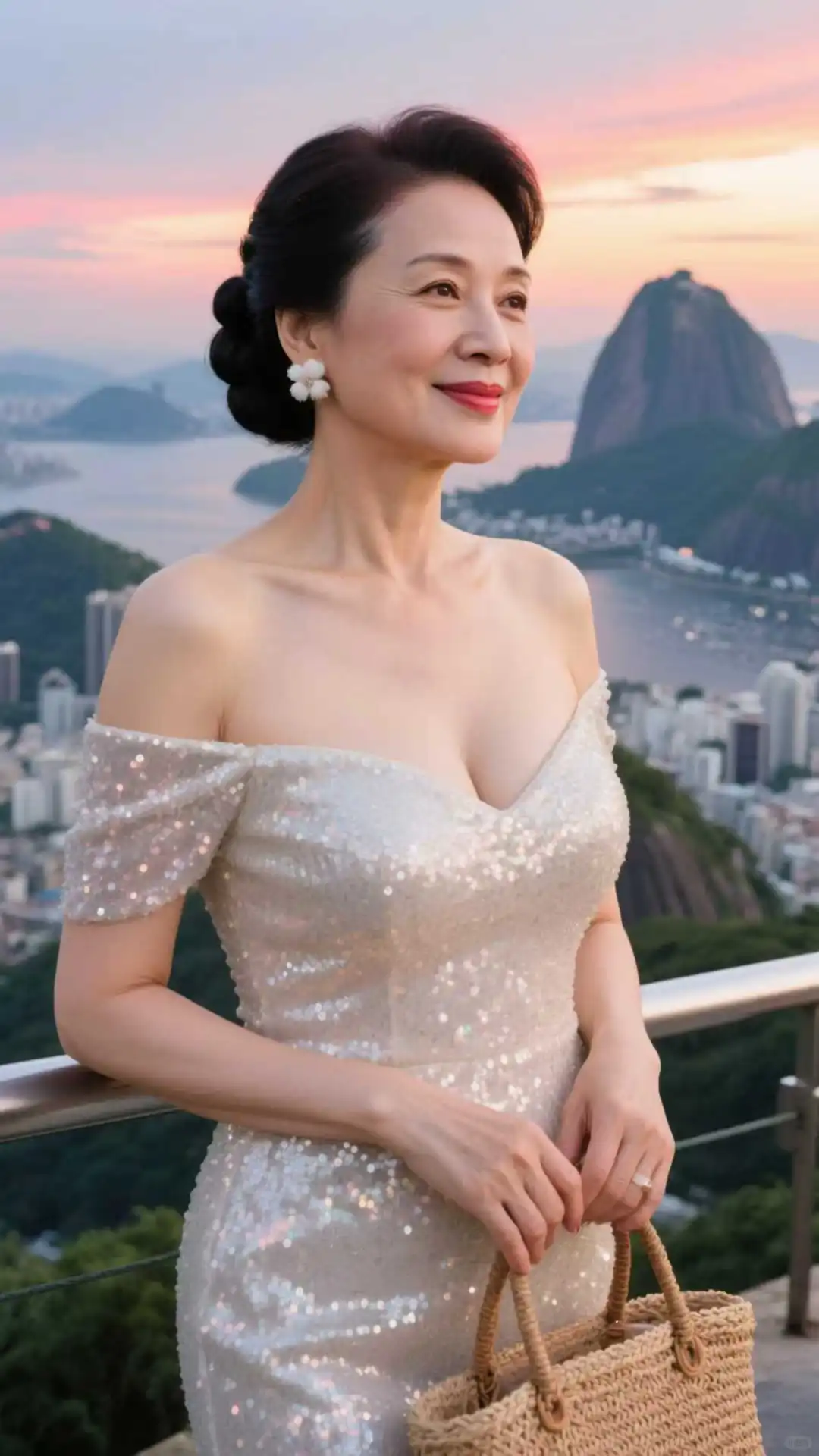 成熟韵味舒展，48岁阿姨裹着温柔底气