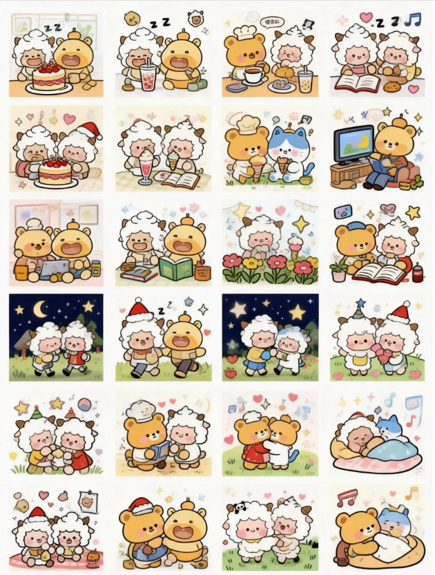 超可爱的懒羊羊表情包来啦！