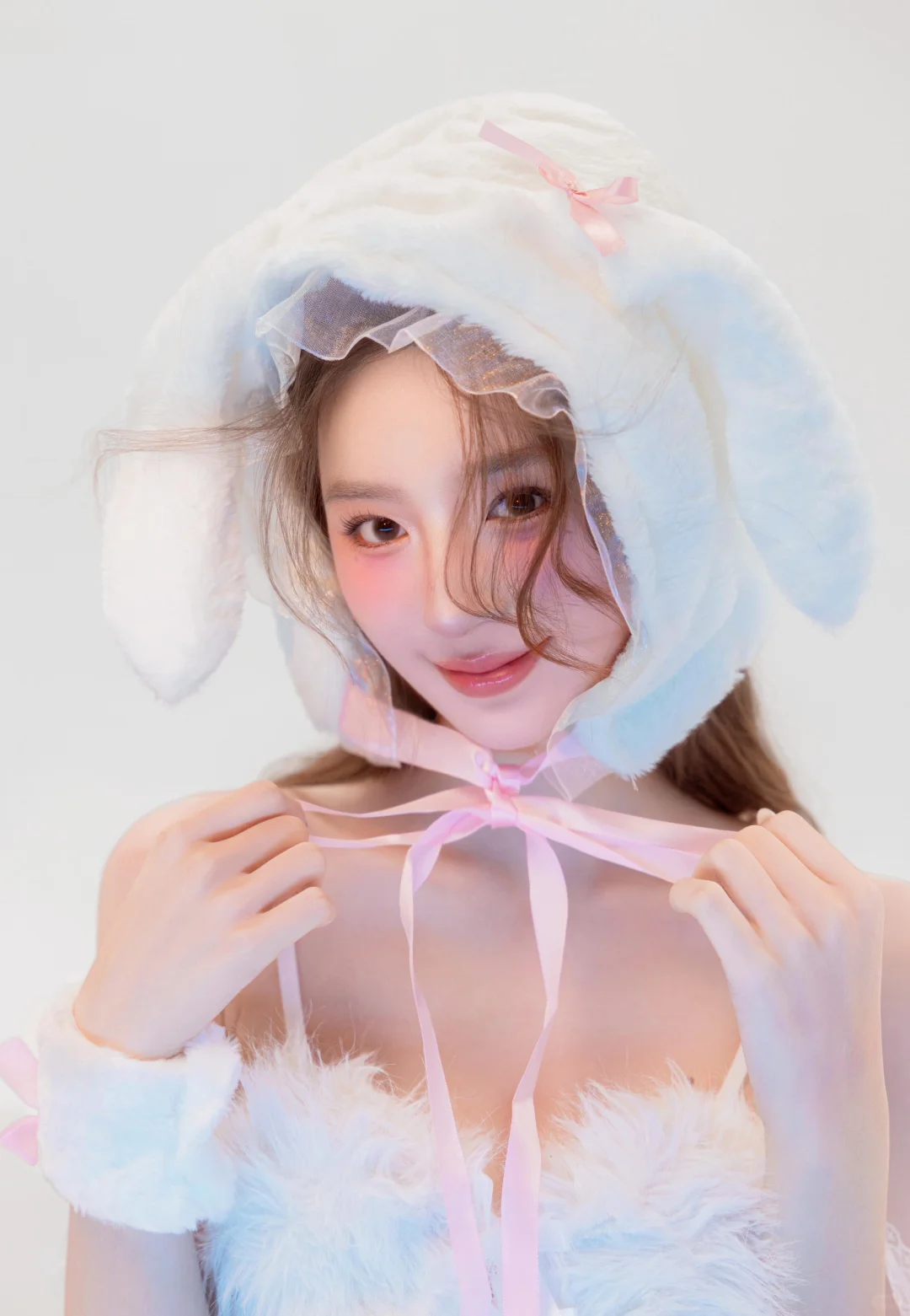 纯欲天花板！谁能拒绝这样的软萌兔系女友