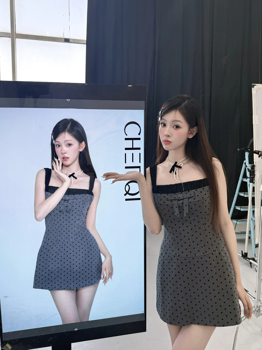 分享一组和自己的合照📷