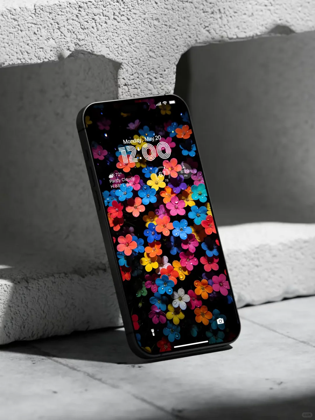 治愈系壁纸｜幸运五彩花