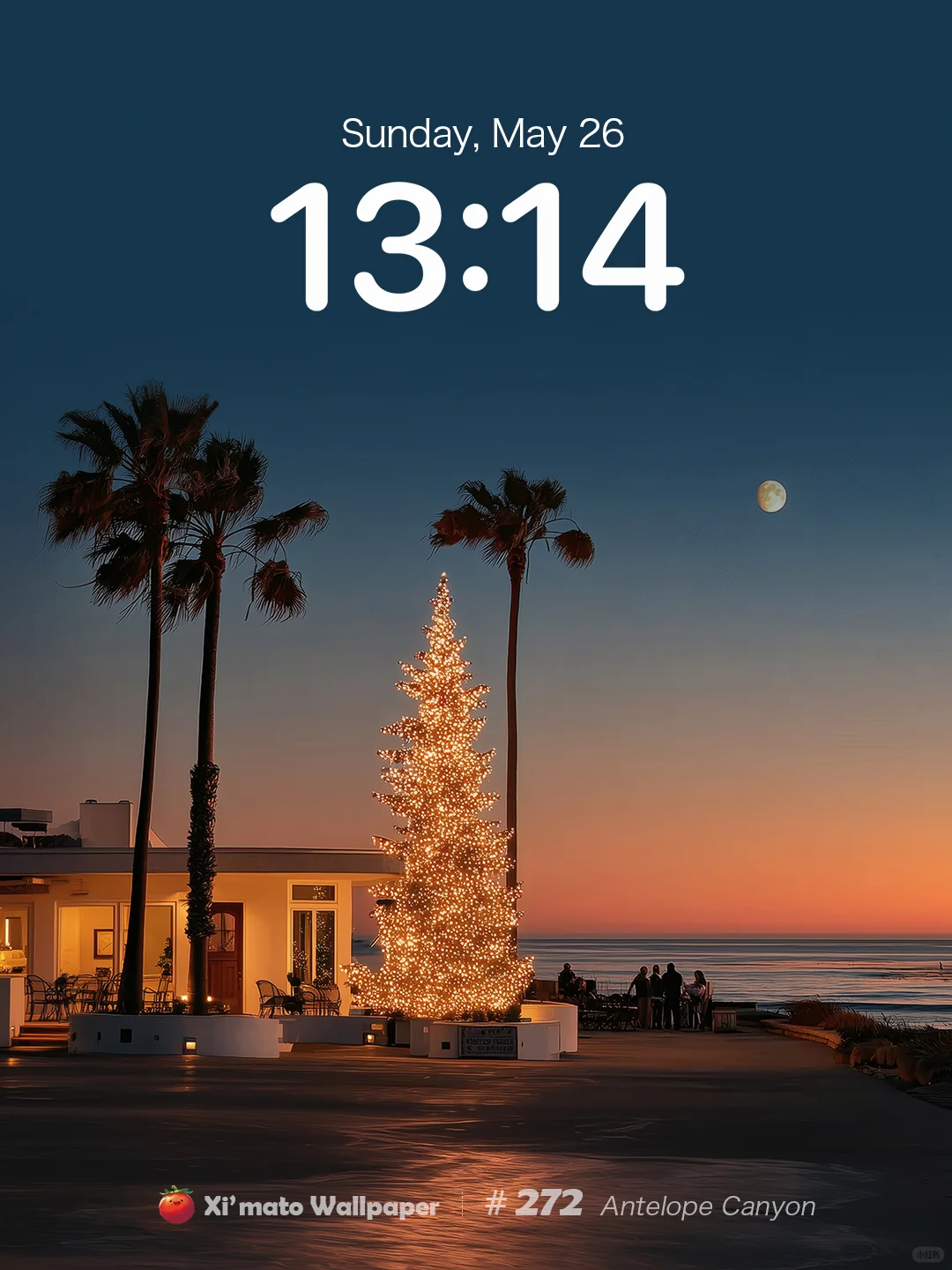 Ximato壁纸｜加州落日海边圣诞氛围🎄