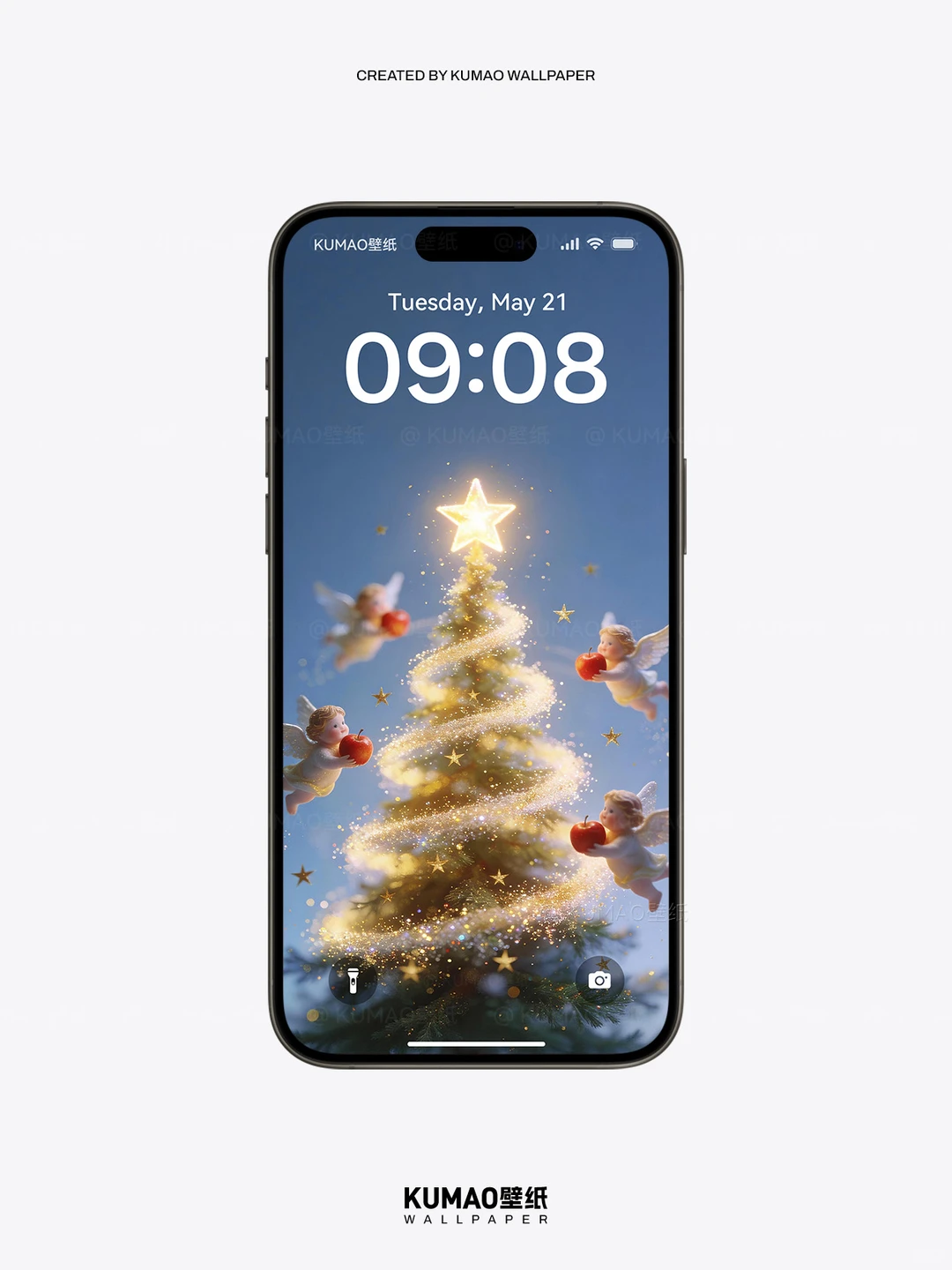 星光圣诞树，童话浪漫梦幻氛围｜唯美壁纸