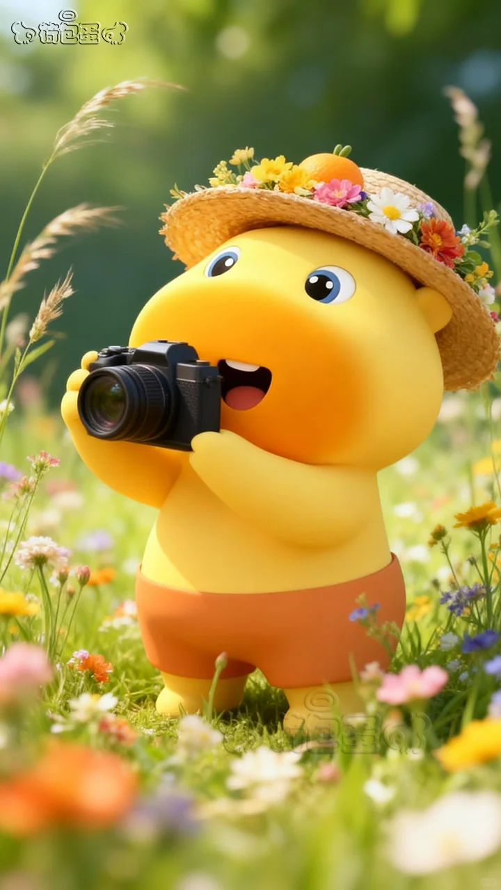 水豚噜噜壁纸丨户外系手机平板治愈背景壁纸