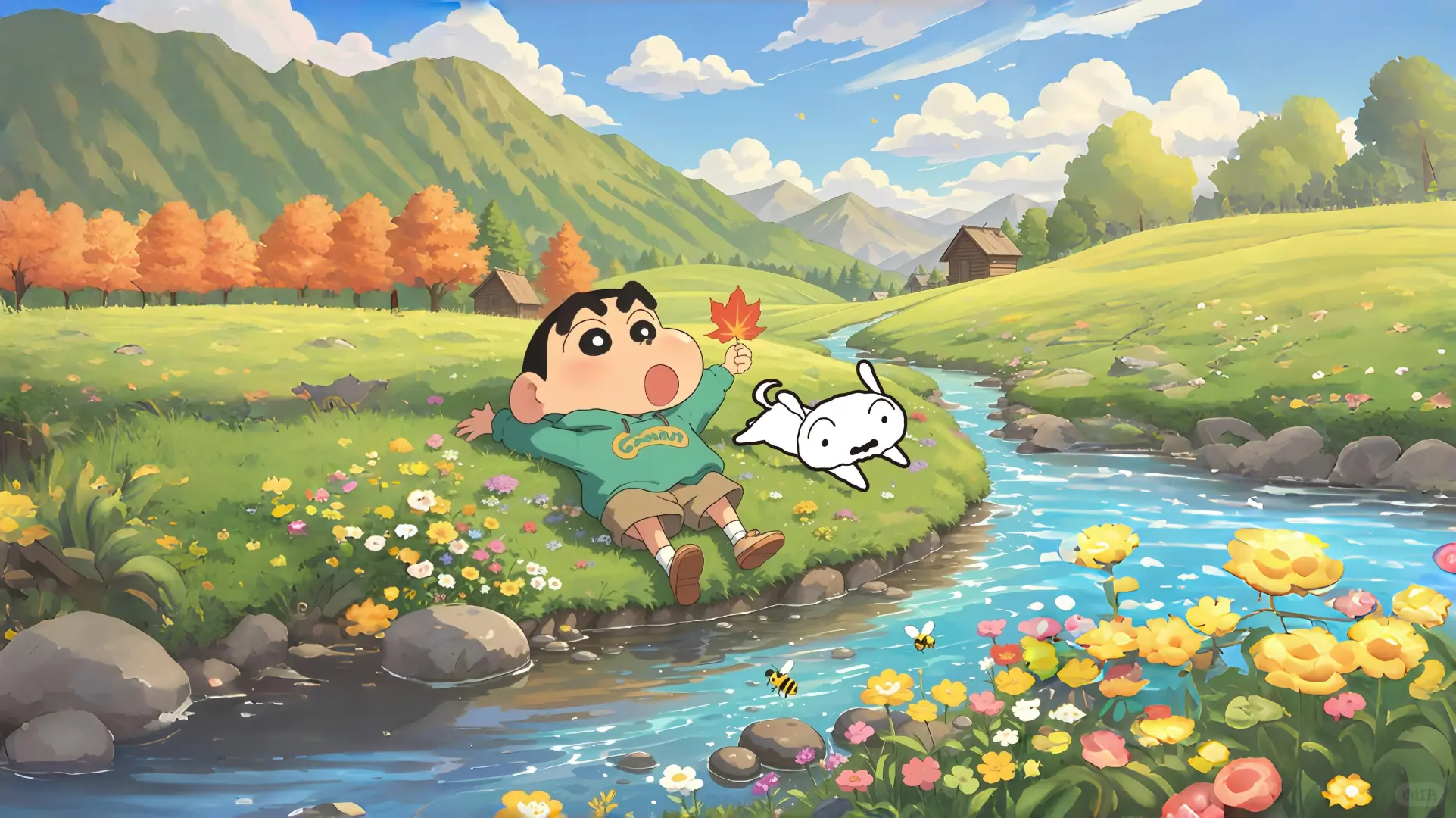 蜡笔小新ipad平板横屏壁纸 ～