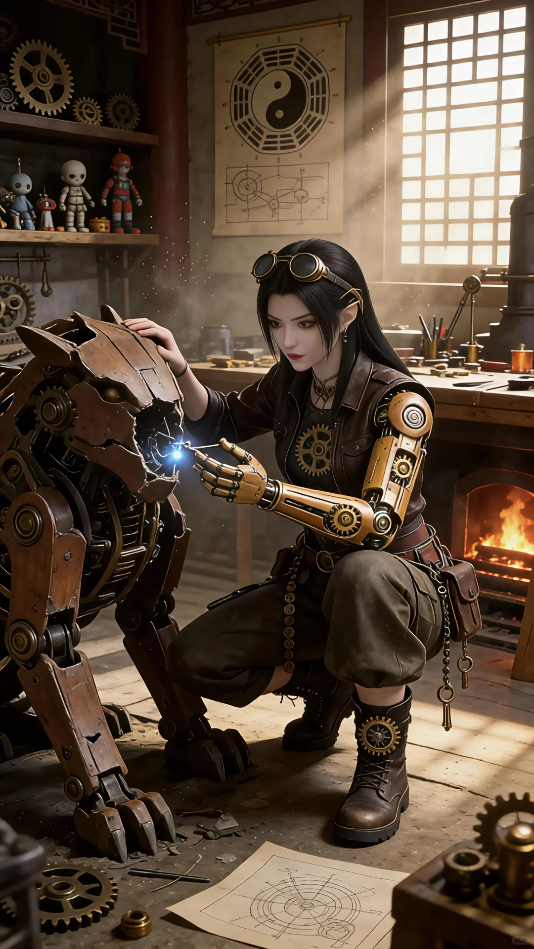 斗破苍穹古代机关国漫女神