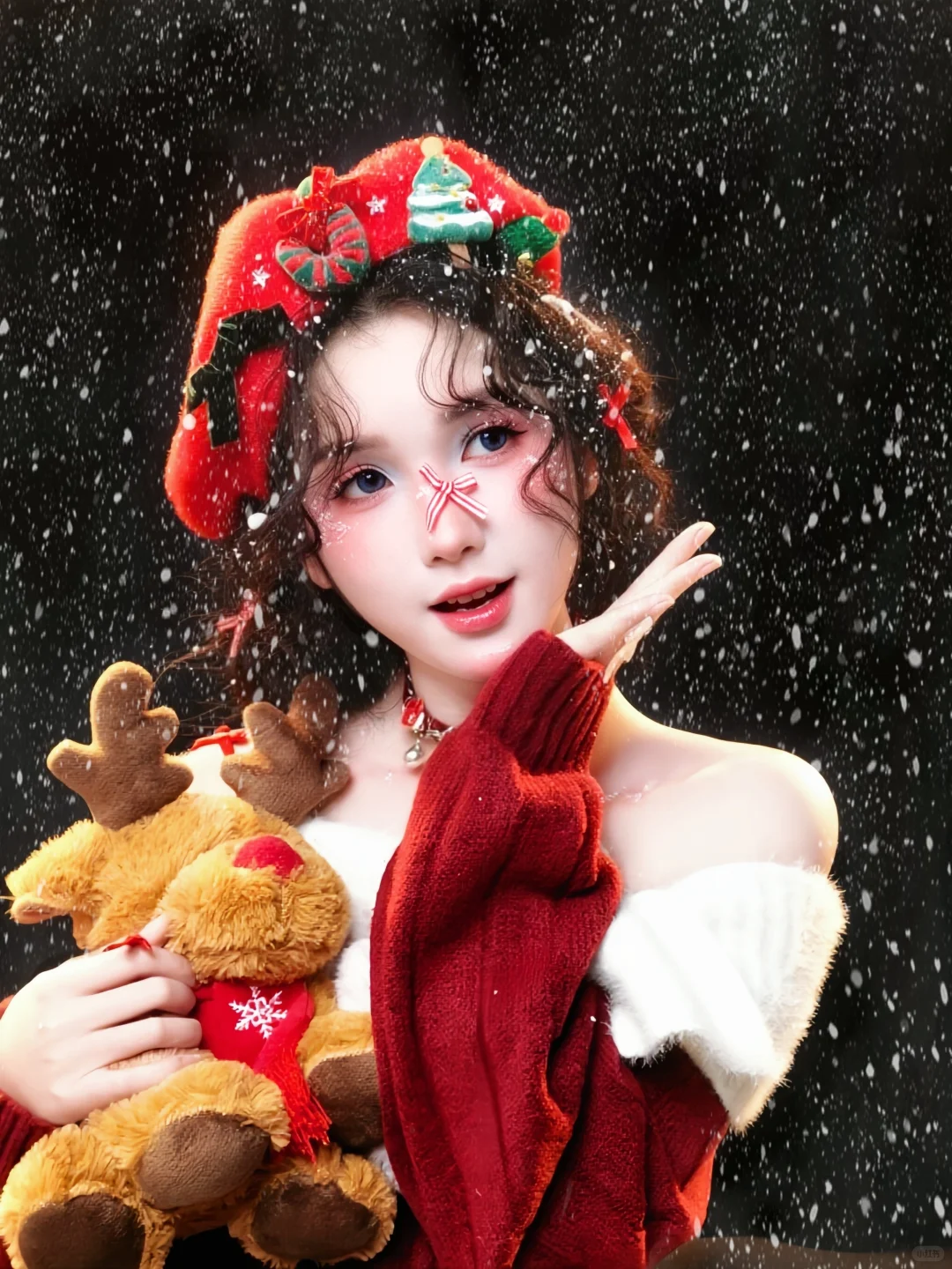 这么潦草…确定吗？！雪花精灵圣诞写真🎄