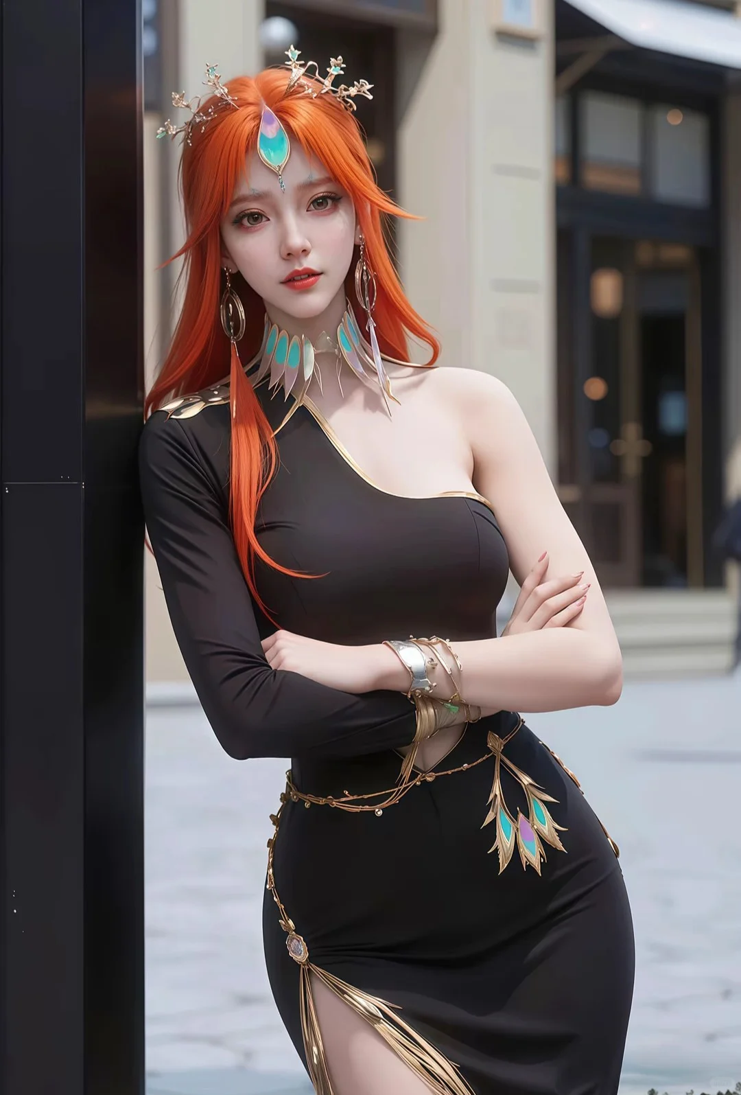 国漫女神云曦穿搭对比，好身材大长腿高颜值