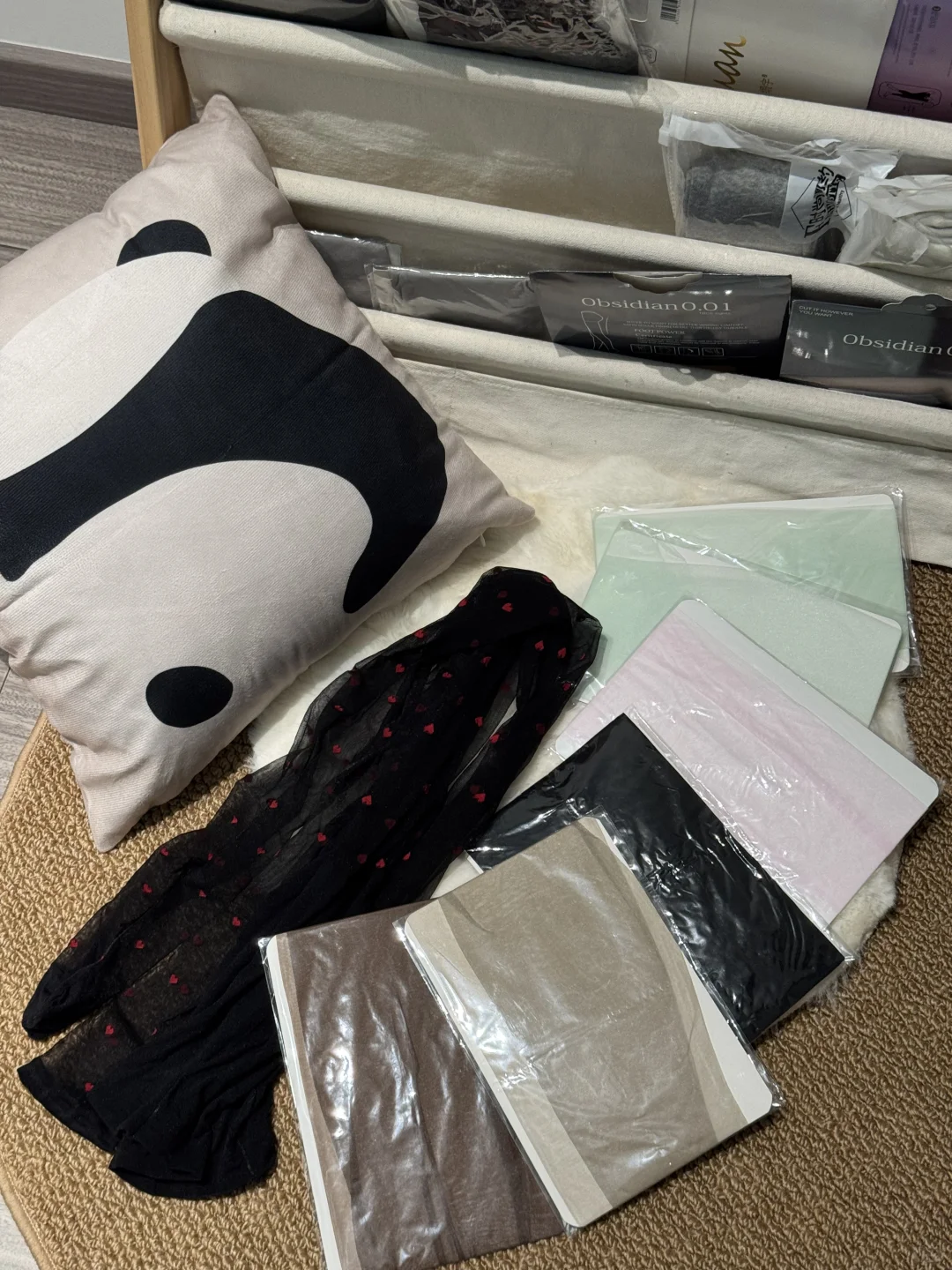 准备了十几条丝袜！等男朋友回家测评！！