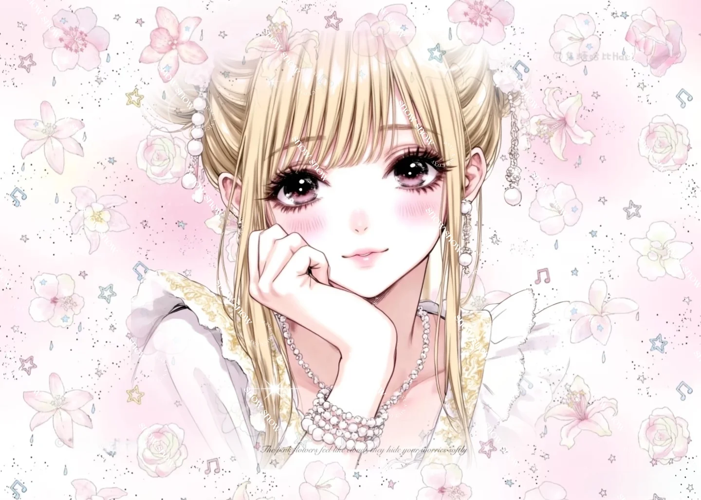 樱花少女iPad壁纸