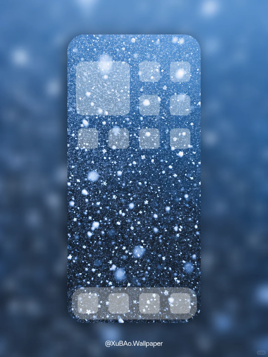 C2583 | 4k壁纸 | 蓝调飘雪