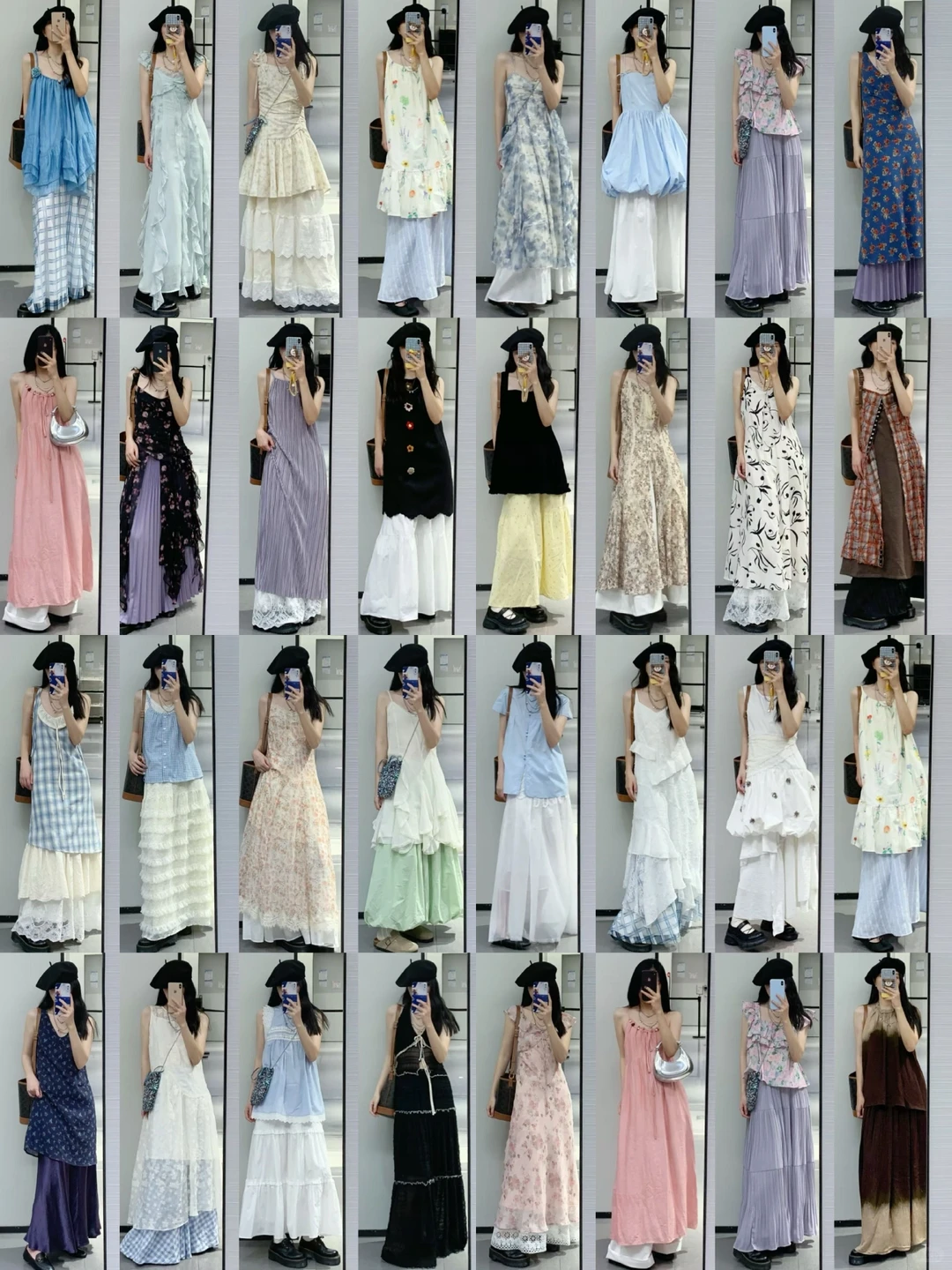 夏天的漂亮裙子合集来啦！每一套都好好看！