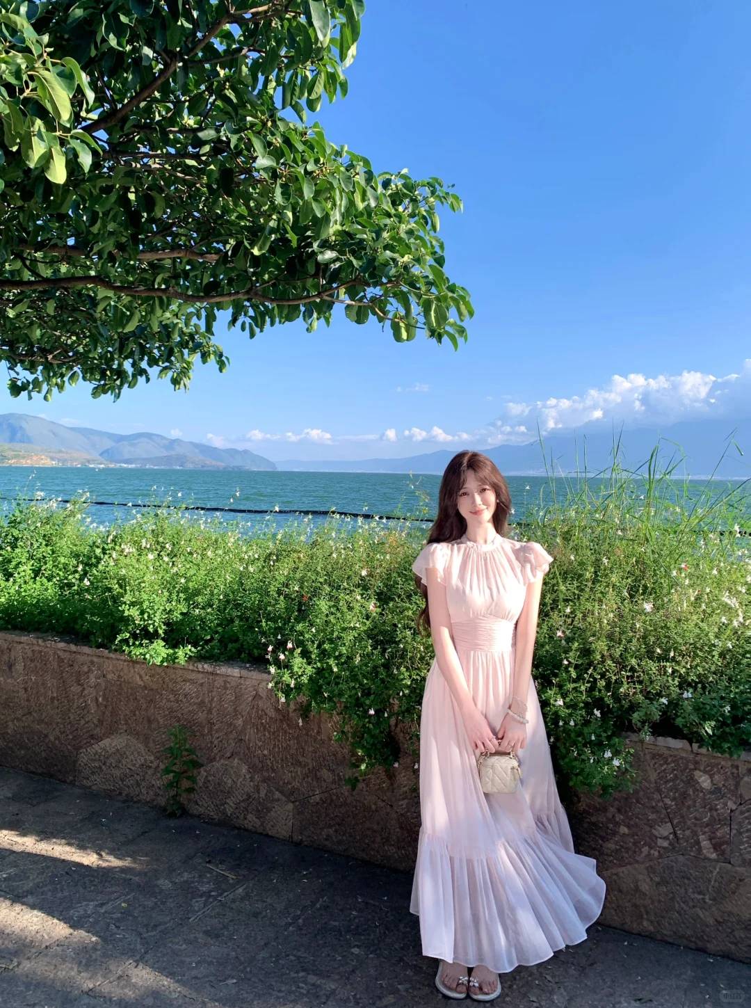 🌸淡粉色长裙｜把温柔和仙气焊在身上