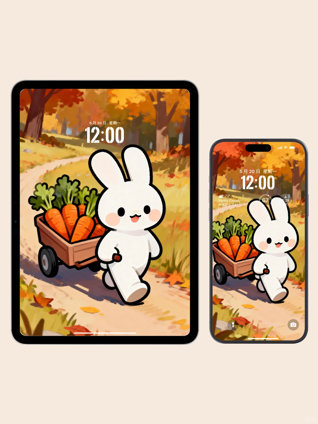 电脑壁纸 A-20雪地小熊