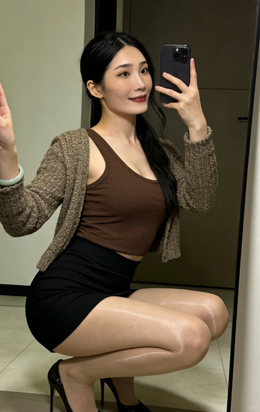 油光加珠光丝袜来一波