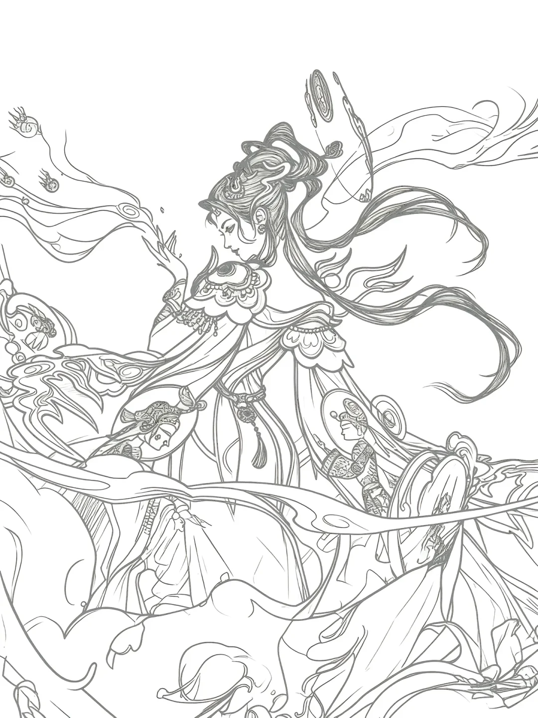 线条画难度升级，王者荣耀人物来咯！