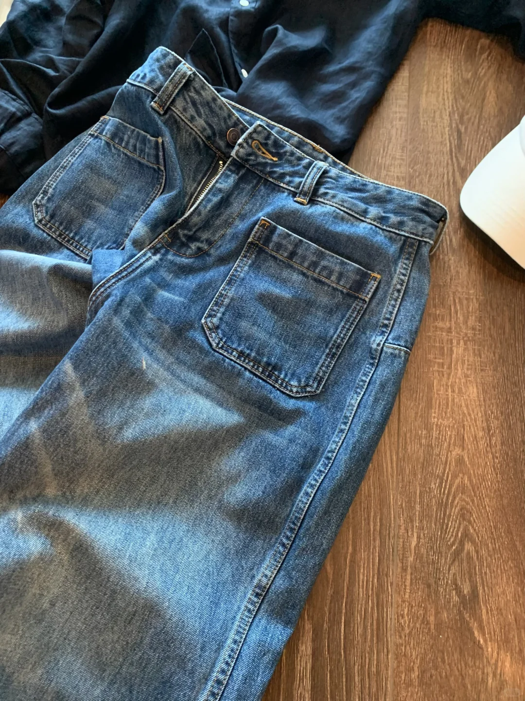 近期top1🏆 复古口袋牛仔裤已售5000+件了