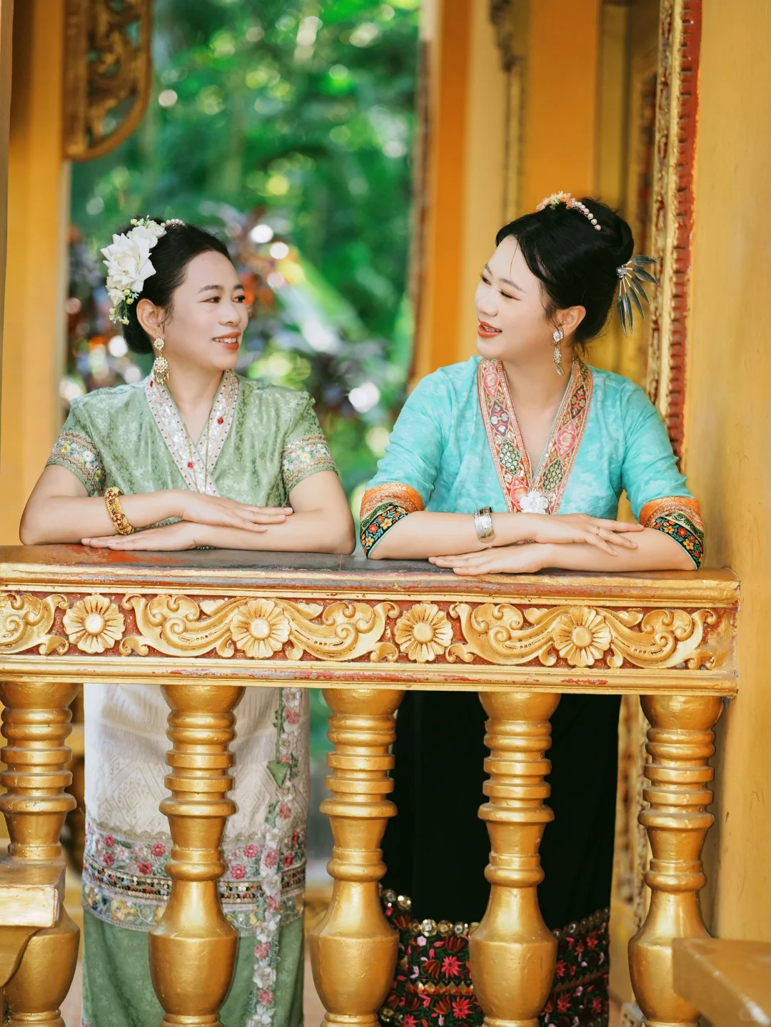 带老妈拍傣族写真！100多花得血赚💸