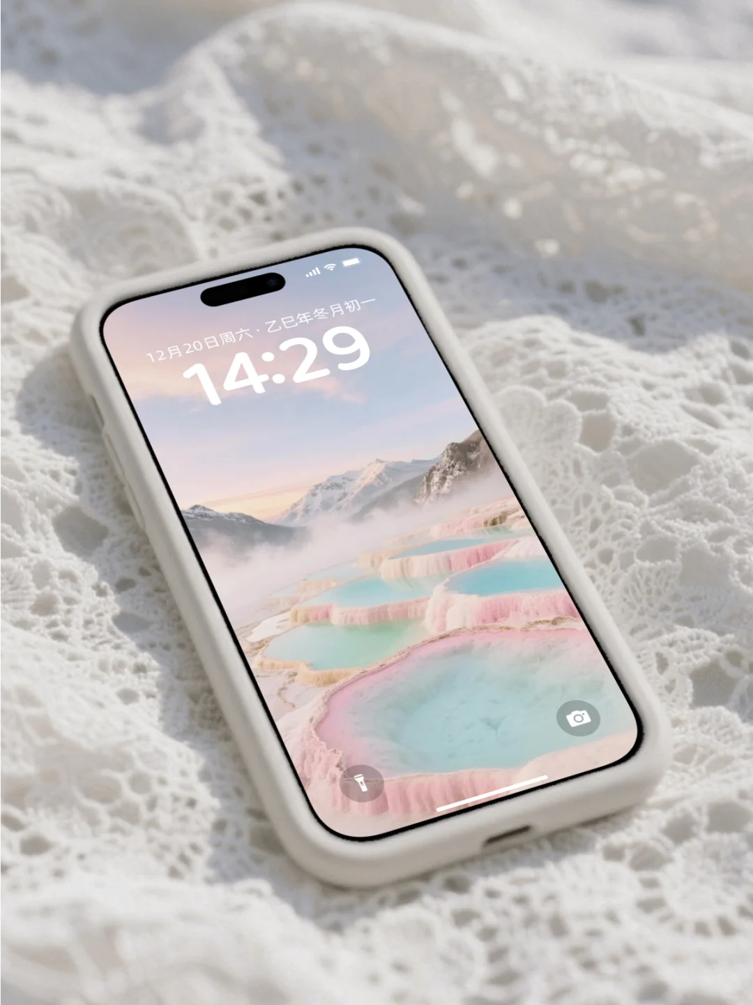 G0063壁纸｜“粉色火山”治愈系壁纸，太治愈了