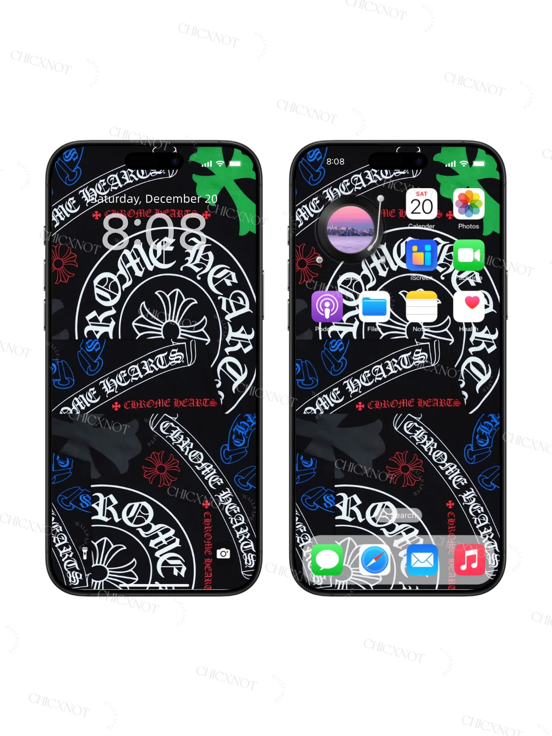 🌴 超帅拼接 马蹄十字 克罗心 手机壁纸