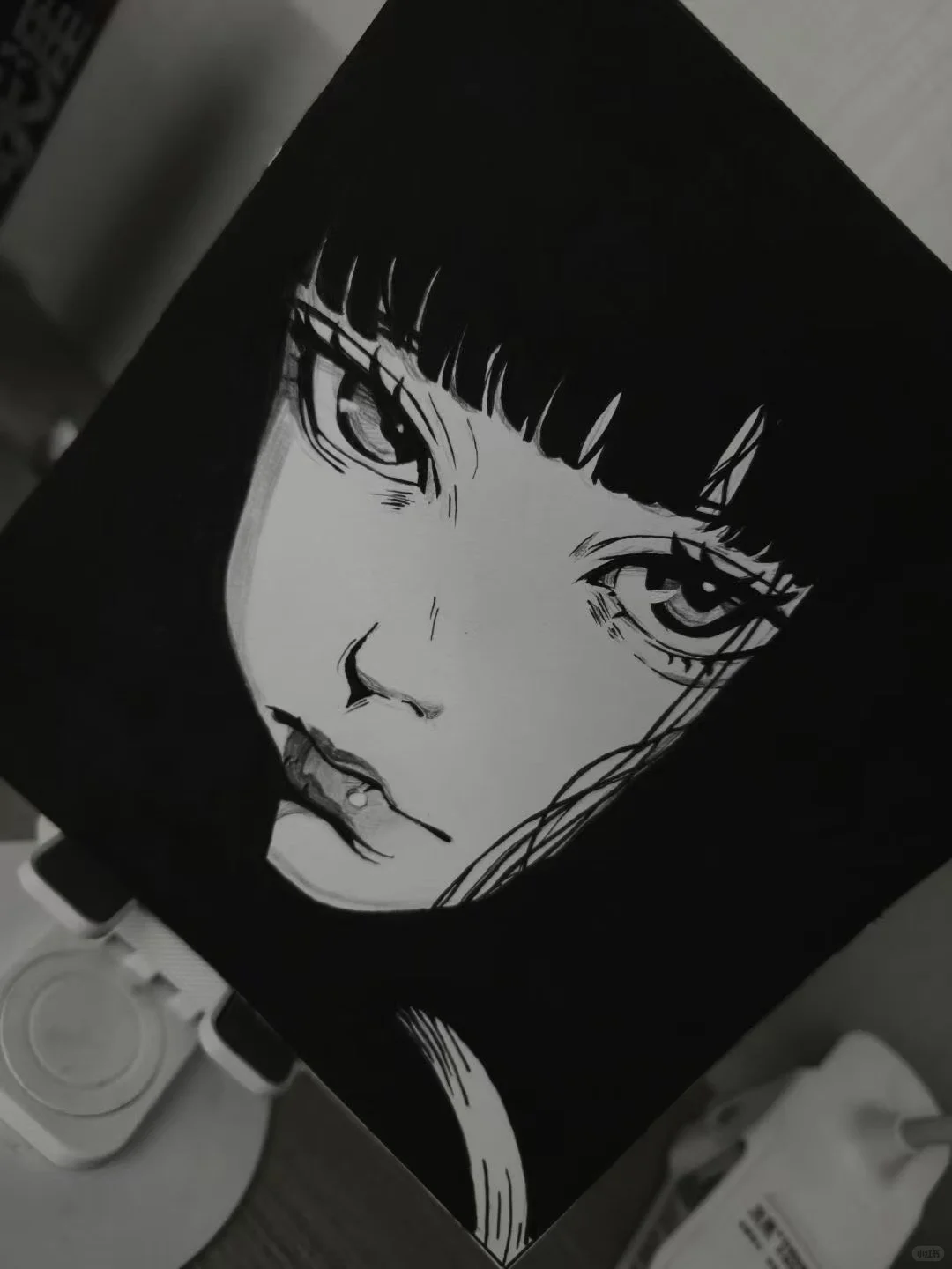 💡微光画坊 黑白动漫人物头像