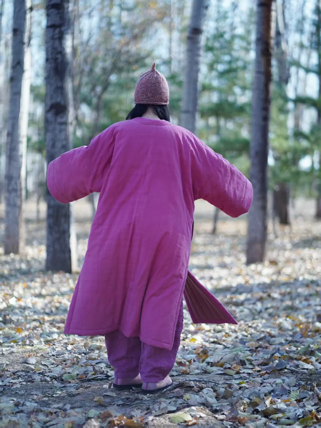 山下的家朝云棉袍把冬天穿成一首温柔的诗
