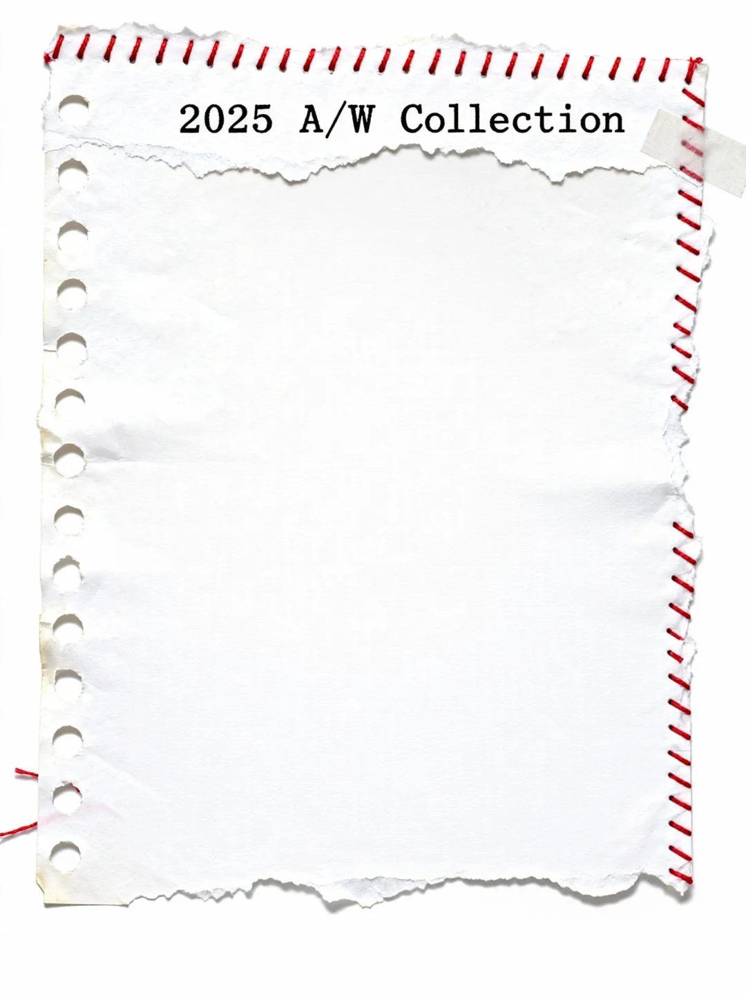 即梦素材｜红缝纫线