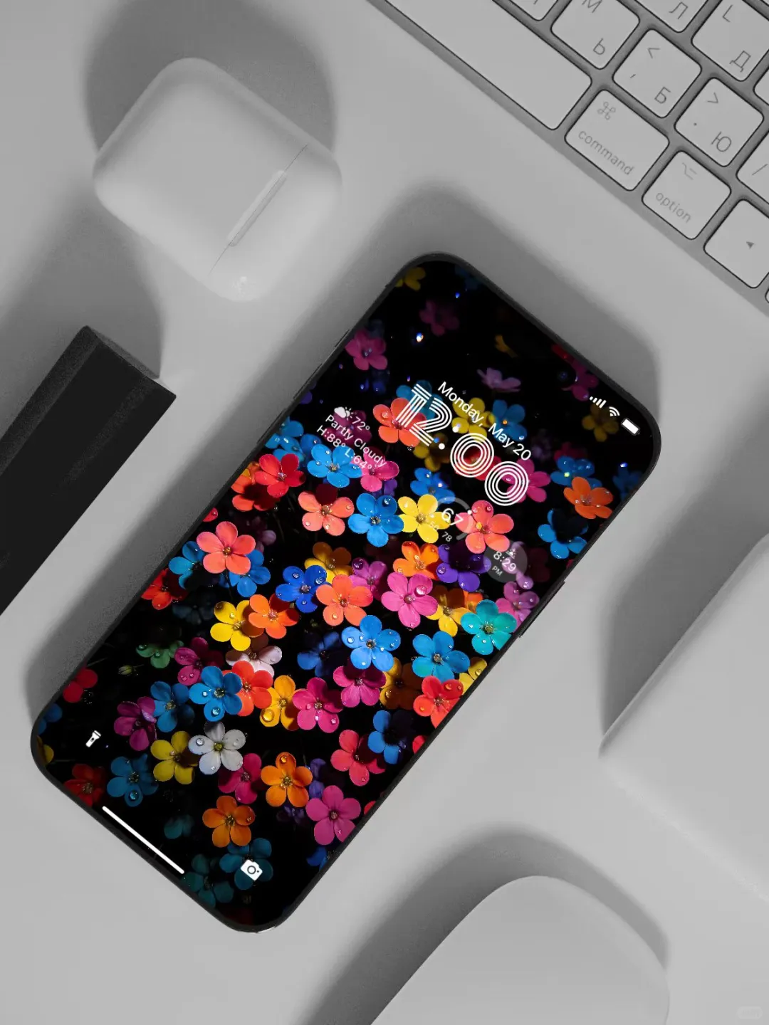 治愈系壁纸｜幸运五彩花