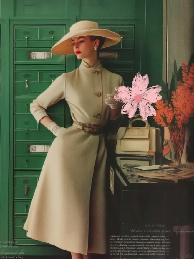 1950年代的时装大片太绝了！