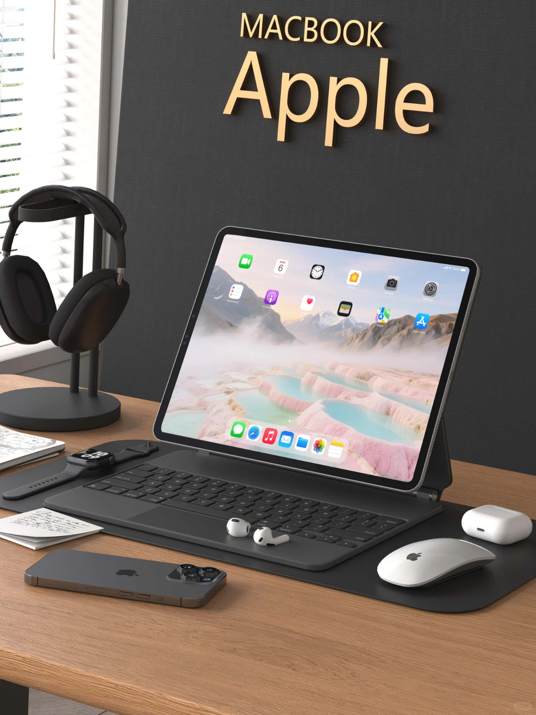 G0063壁纸｜“粉色火山”治愈系壁纸，太治愈了