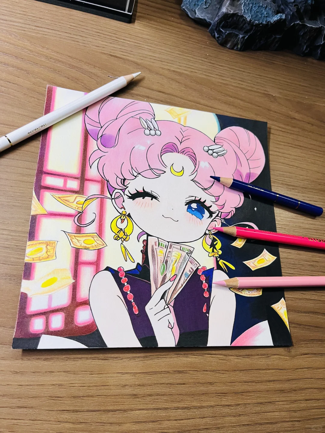 美少女战士 纯彩铅手绘