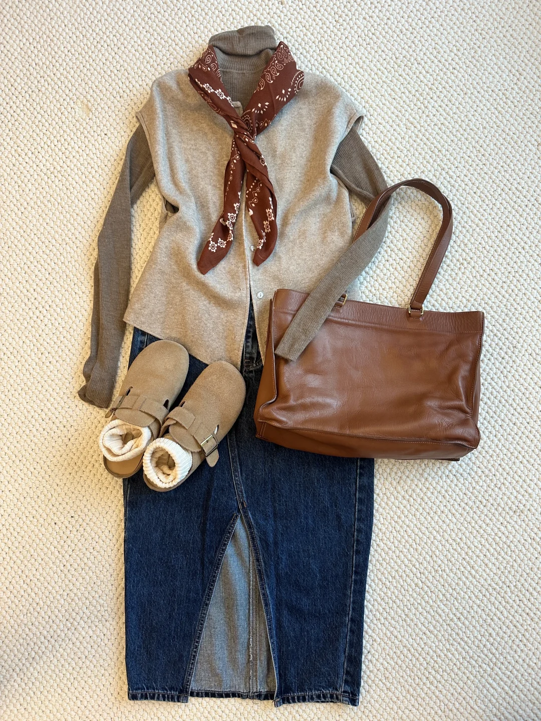 初秋复古半裙通勤