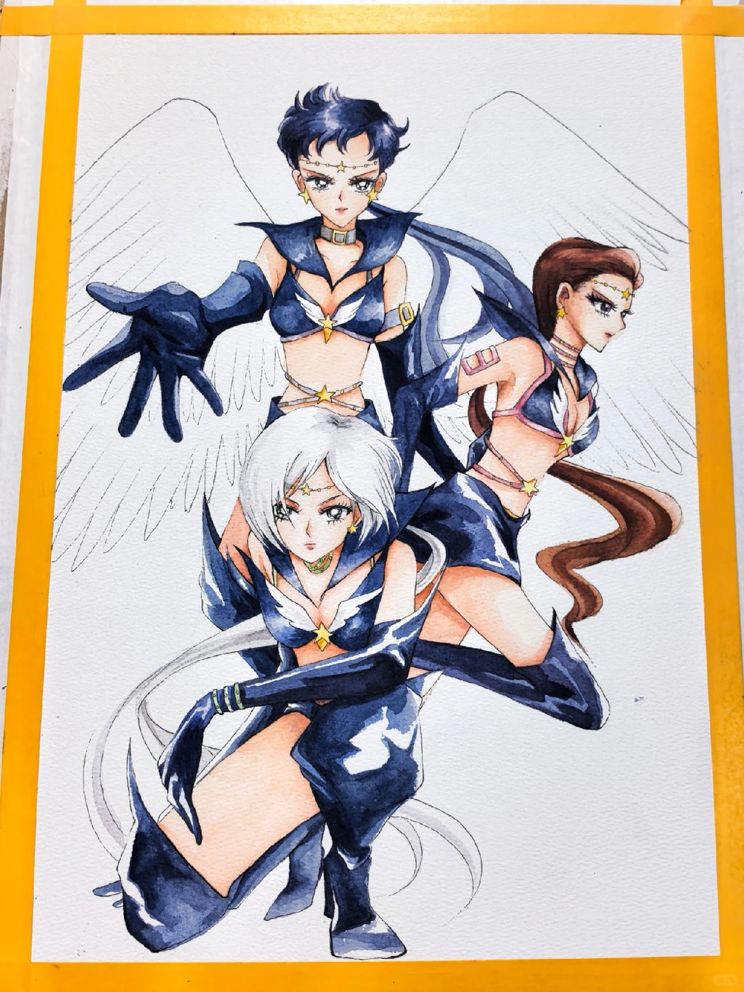 手绘｜美少女战士星光三剑客